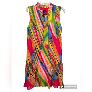 DKNY women’s size 8 pleated tie neck dress